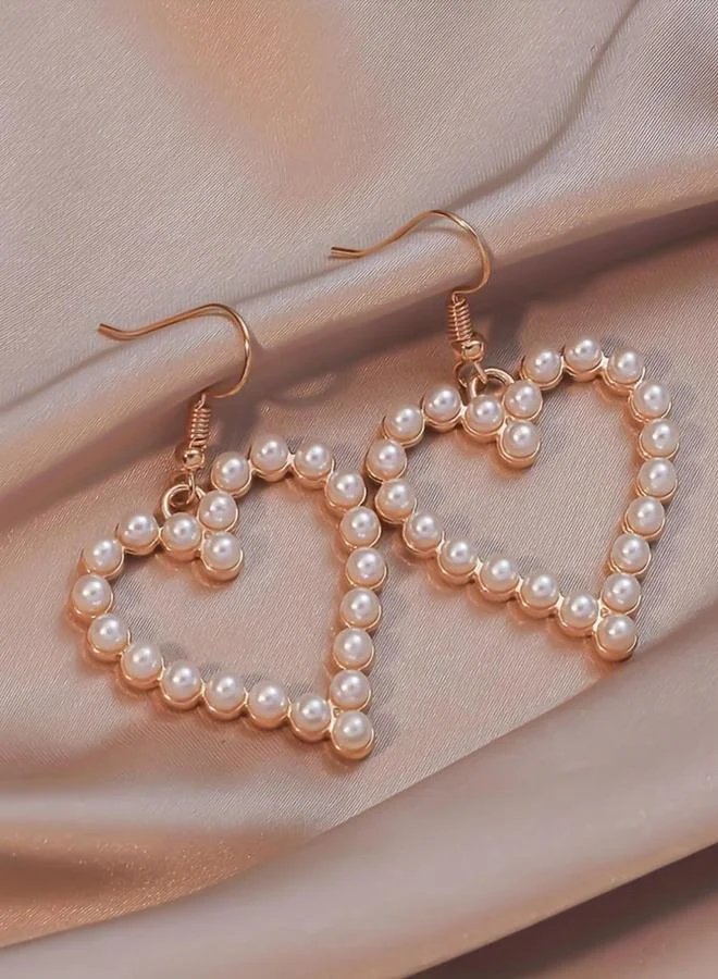 تايك تو أقراط خرز بشكل قلب