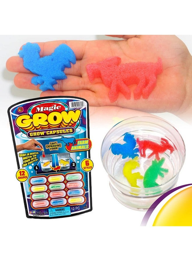 Ja-Ru JA-RU Magic Grow Capsules (6 Pack, 72 Capsules) Sea Creatures, Dinosaur, Animal Farm Toys. Water Growing Toys for Kids. Expanding Foam Bath Toys. Animal Party Favors Fidget Toy. 305-6p - Image 5