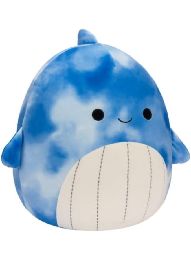 Squishmallows 14-Inch Big Smir Tie Dye Blue Whale Toy - Image 2
