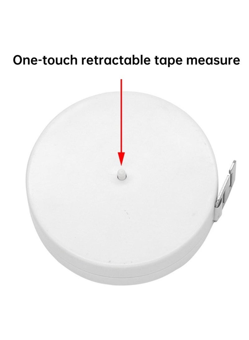 2 PCS Bmi Measuring Tape, Bmi Wheel Calculator Body Mass Index Calculator, Body Tape Measure for Body Waist Weight Health Accurate Measurement (White) - Image 2