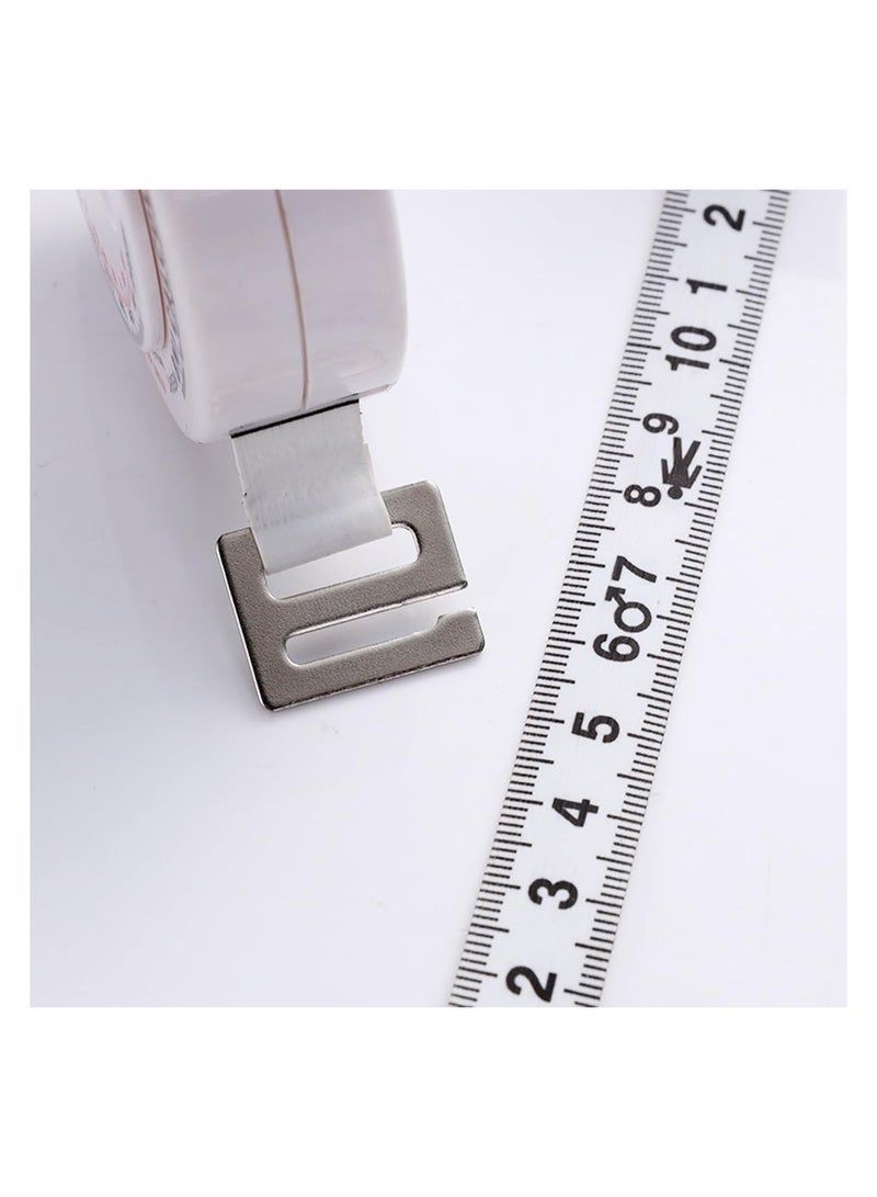 2 PCS Bmi Measuring Tape, Bmi Wheel Calculator Body Mass Index Calculator, Body Tape Measure for Body Waist Weight Health Accurate Measurement (White) - Image 3