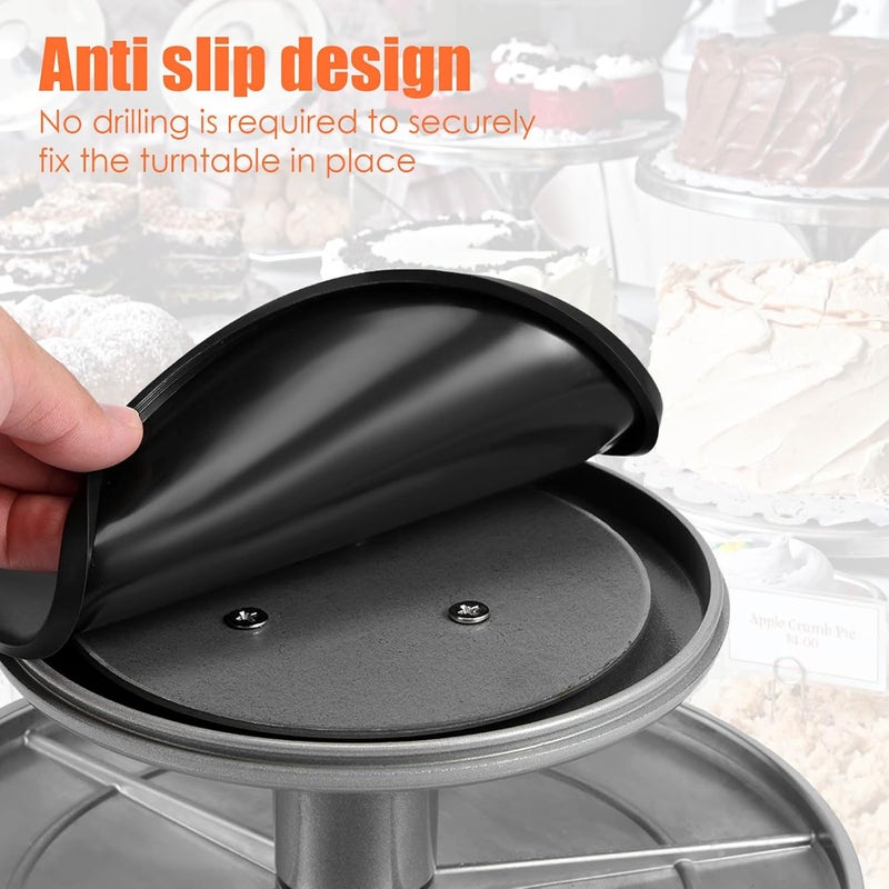 windforgecraft Sculpting Pottery Wheel 10inch Heavy Duty Pottery Banding Wheel Cast Metal Sculptor Turntable with Ball Bearings Non-Slip Model-Making Turntable for Ceramics Pottery Model-Making - Image 4