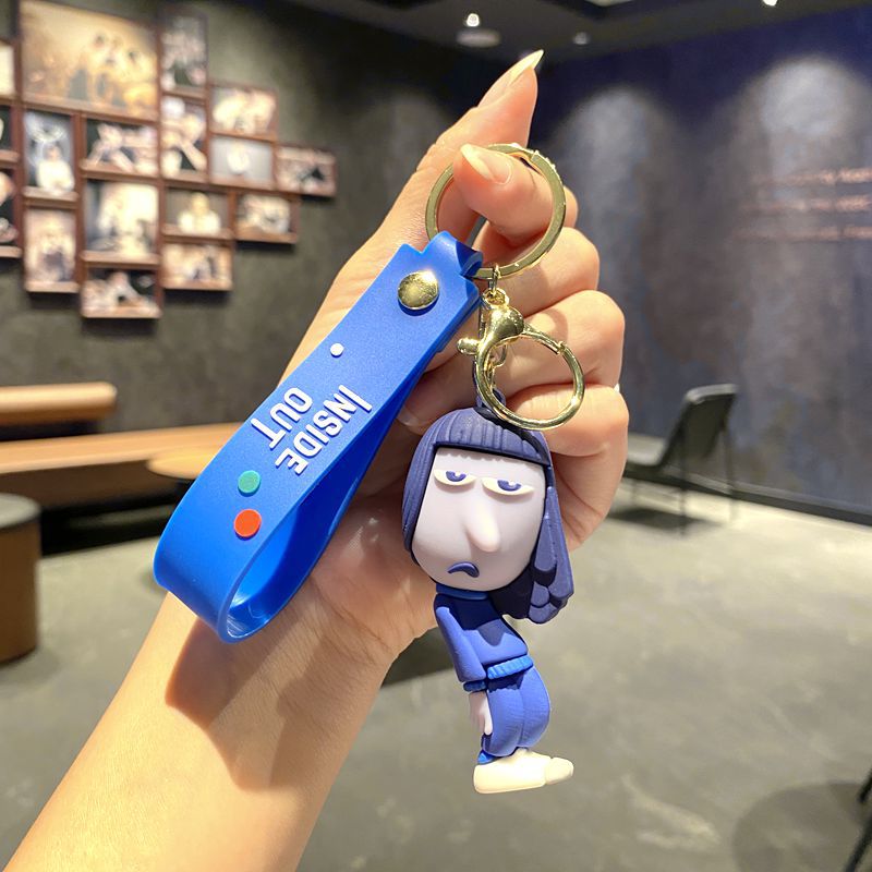 Inside Out Cartoon Keychain New Destruction - brain agent team