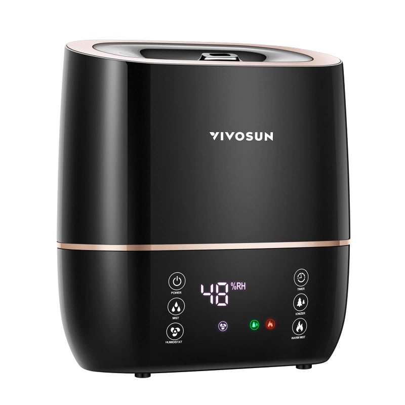 VIVOSUN 2in1 Warm and Cool Mist Humidifier 5L Indoor Ultrasonic Air Humidifier with Essential Oil Tray for Bedrooms Plants Offices and Babies
