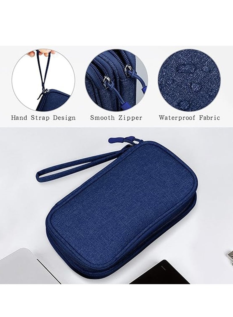 Electronics Accessories Organizer Bag, Travel Cable Organisers All in One Storage Bag, Waterproof Accessories Carry Bag for USB Data Cable,Earphone Wire,Power Bank - Image 4