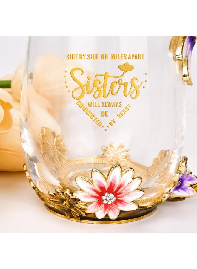 OEAGO Sisters Gifts from Sister for Women Elegant Tea Cup Unique Christmas Birthday Gifts for Sister, Little,Big,in Law - Image 2