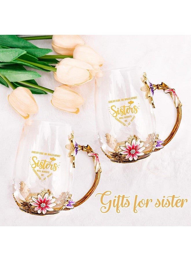 OEAGO Sisters Gifts from Sister for Women Elegant Tea Cup Unique Christmas Birthday Gifts for Sister, Little,Big,in Law - Image 4