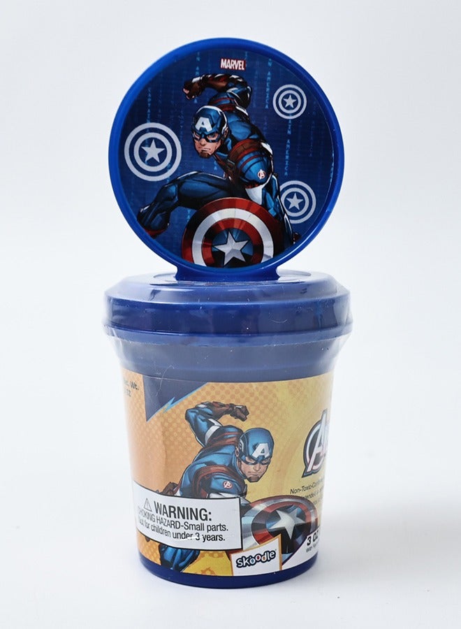 MARVEL Captain America 3oz dough with figure stamper - Image 1