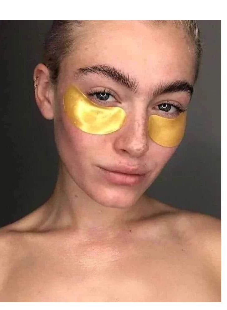 قناع العين بالكولاجين وبودرة الذهب الكريستالية عبوة من 3 قطع تحتوي كل واحدة على 2 بالداخل - Image 3