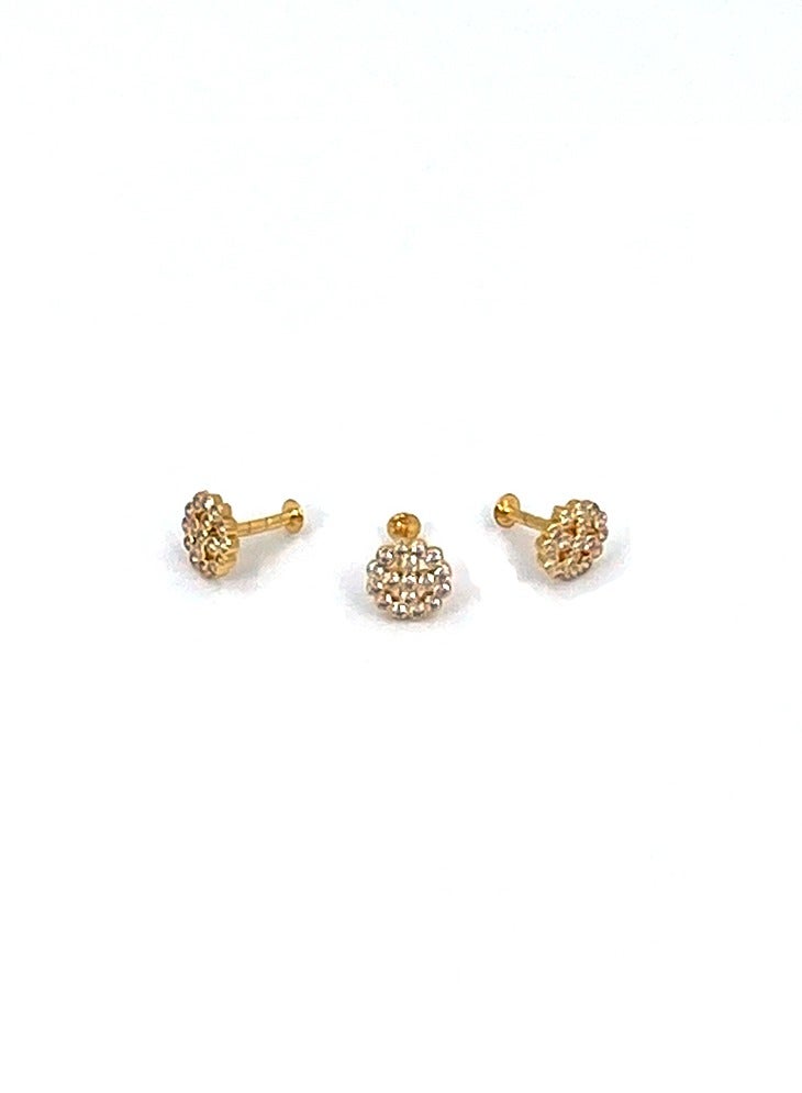 GOHONA Indian Traditional Bollywood Style Hoop Pin Nose Ring for Women