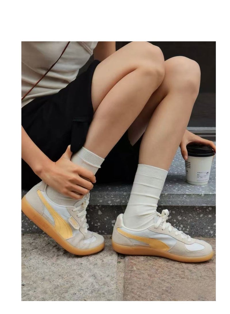 PUMA Palermo OG Causal Low Top Shoes Beige/Yellow For Women/Men/Students - Image 2