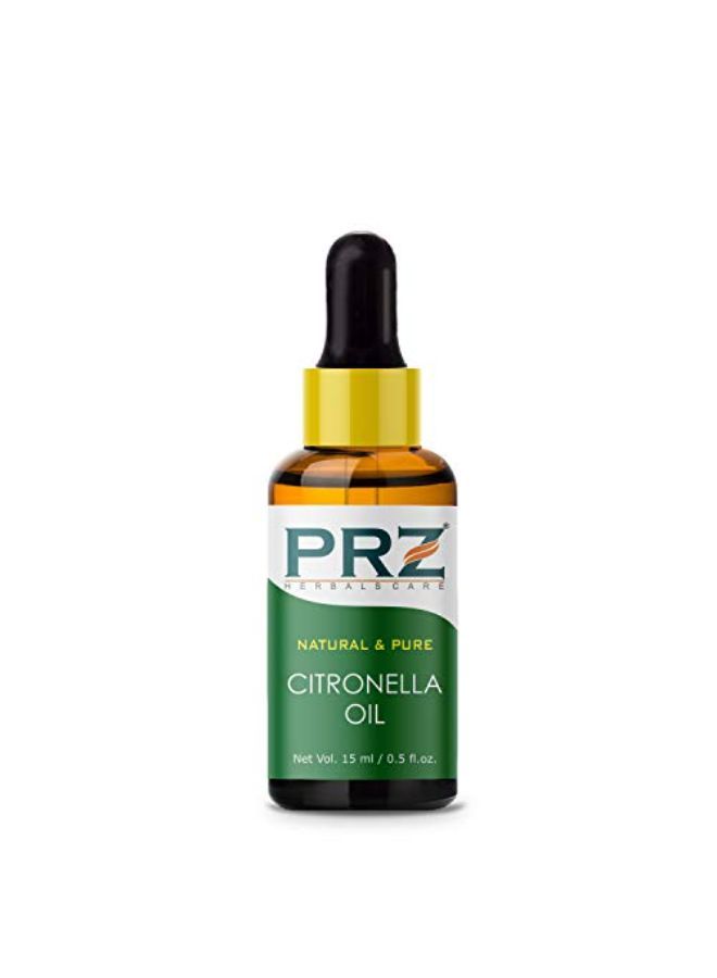 PRZ Citronella Essential Oil - Pure Natural & Therapeutic Grade Oil For Aromatherapy Body Massage, Skin Care & Hair Care, 15 Ml - Image 4