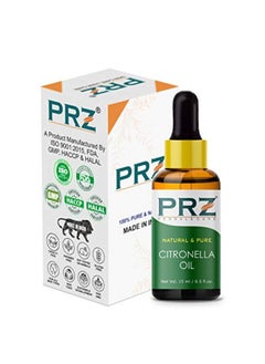 PRZ Citronella Essential Oil - Pure Natural & Therapeutic Grade Oil For Aromatherapy Body Massage, Skin Care & Hair Care, 15 Ml  - Image 3