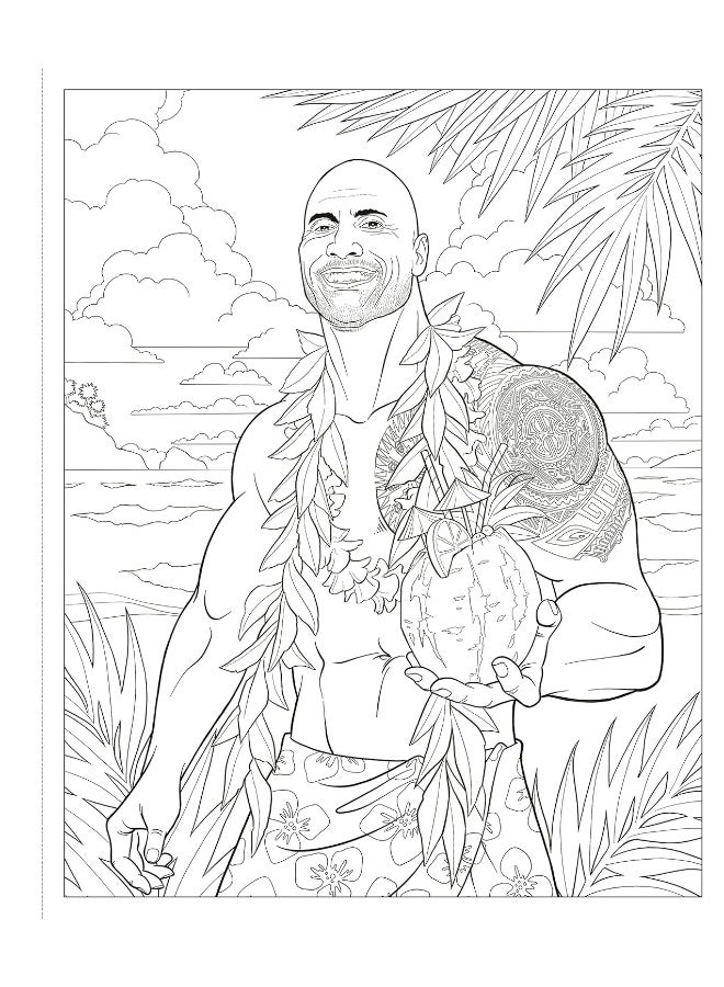 Crush and Color: Dwayne the Rock Johnson: Colorful Fantasies with a Powerful Charmer  - Image 3