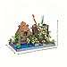 alltogetho Reading Cute Capybara Desktop Decor Micro Mini Building Block Toy Pen Holder Animal Style with Flower Perfect as a Gift Representing Love for Learning - Image 4