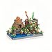 alltogetho Reading Cute Capybara Desktop Decor Micro Mini Building Block Toy Pen Holder Animal Style with Flower Perfect as a Gift Representing Love for Learning - Image 2