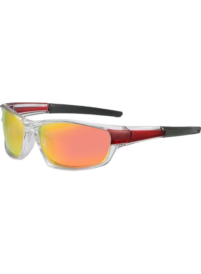 LOVECRAFT Polarized 620-Transparent Frame Red Lens Fishing Sunglasses Men Women Coated Cycling Motorcycle Sun Glasses Fishing Eyewear - Image 2