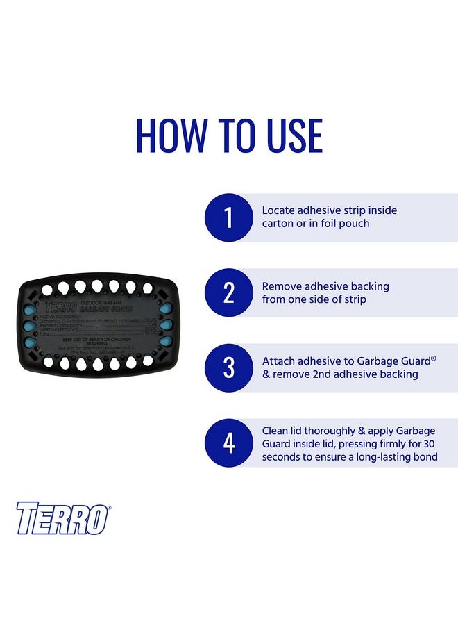 تيرو مبيد الحشرات Terro T801SR Garbage Guard Trash Can - يقتل الذباب واليرقات والصراصير والخنافس والحشرات الأخرى - عبوتان  - Image 5