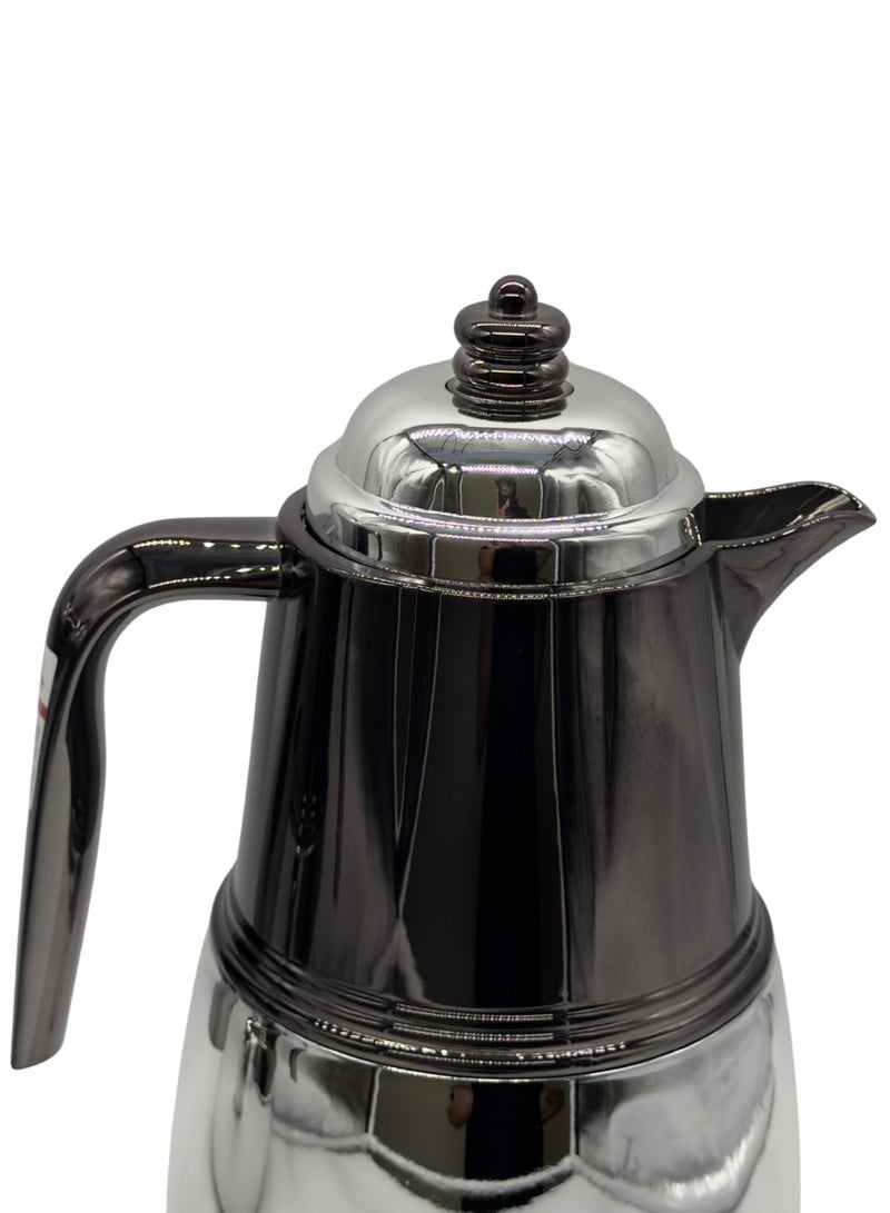 AL-GANNAS 2 Peice Thermos Set for Tea & Coffee | 1L & 0.7L | High-Quality with 2-Year Heat Retention Warranty | Elegant New Design - Image 3