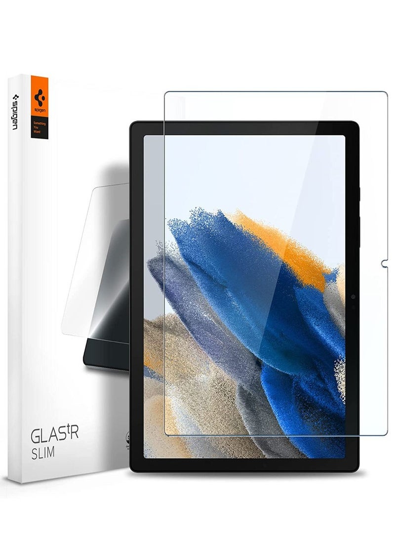 Spigen - Glastr Slim Tempered Glass Screen Protector for Samsung Galaxy Tab A8 (2022) Case-Friendly - Image 1