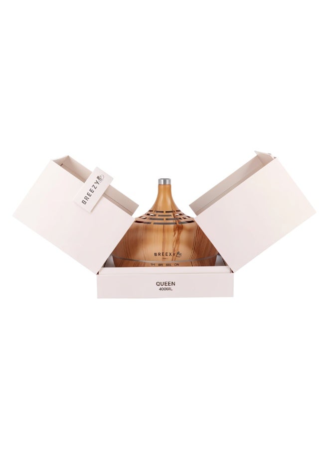 500ml Ultrasonic Essential Oil Diffuser Dark Wood Grain Aromatherapy Humidifier with Quiet Mist, LED Lights, Auto Shut Off and 12 Hour Runtime for Bedroom Living Room Office Spa - Image 4