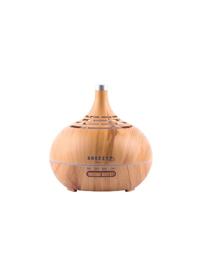 500ml Ultrasonic Essential Oil Diffuser Dark Wood Grain Aromatherapy Humidifier with Quiet Mist, LED Lights, Auto Shut Off and 12 Hour Runtime for Bedroom Living Room Office Spa - Image 3