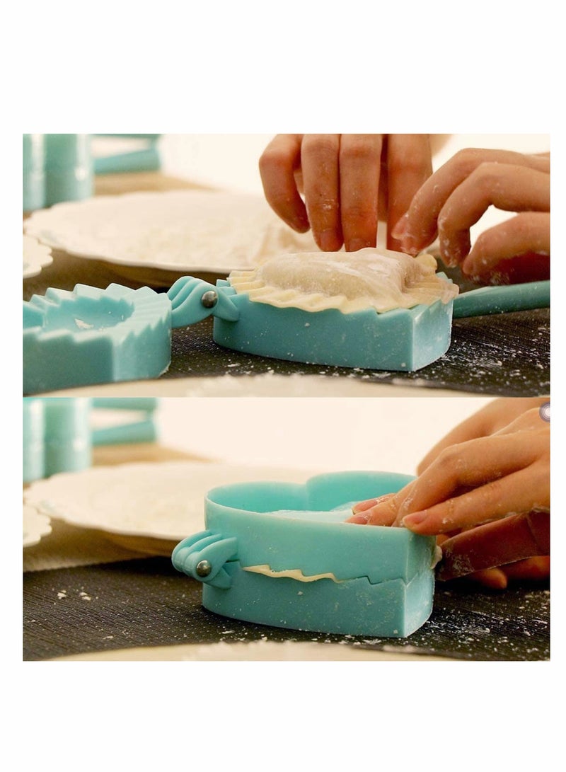 5 Piece Plastic Ravioli Maker Set for Home Kitchen Cooking, Includes Dumpling Molds, Dough Press, and Pastry Crimper Tools - Image 5