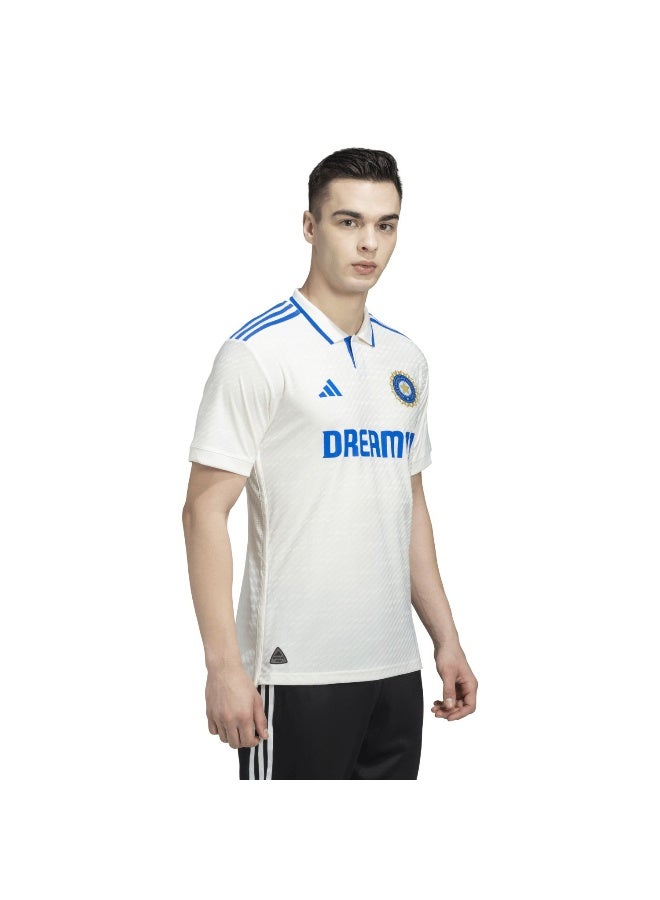 Adidas Adidas Indcri Tstjsym White Cricket Jerseys For Men Xs  - Image 5