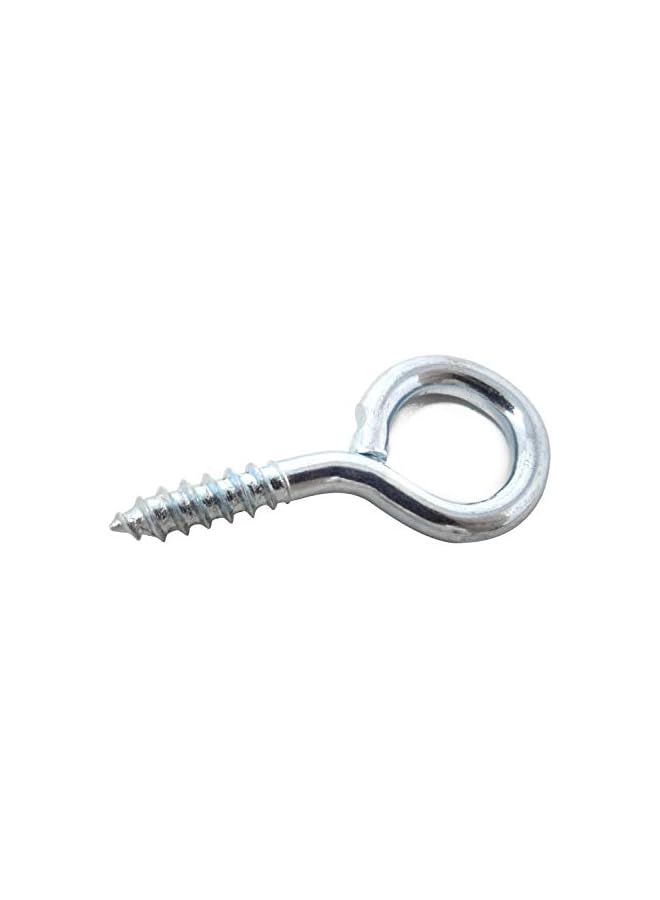 S-TOP 100PCS 28mm(1.1 Inch) Nickel Plated Screw Eyes Pins Eye Bolt Hooks Eye Shape Screw Hooks Hanging Cup Hooks (Blue) - Image 2