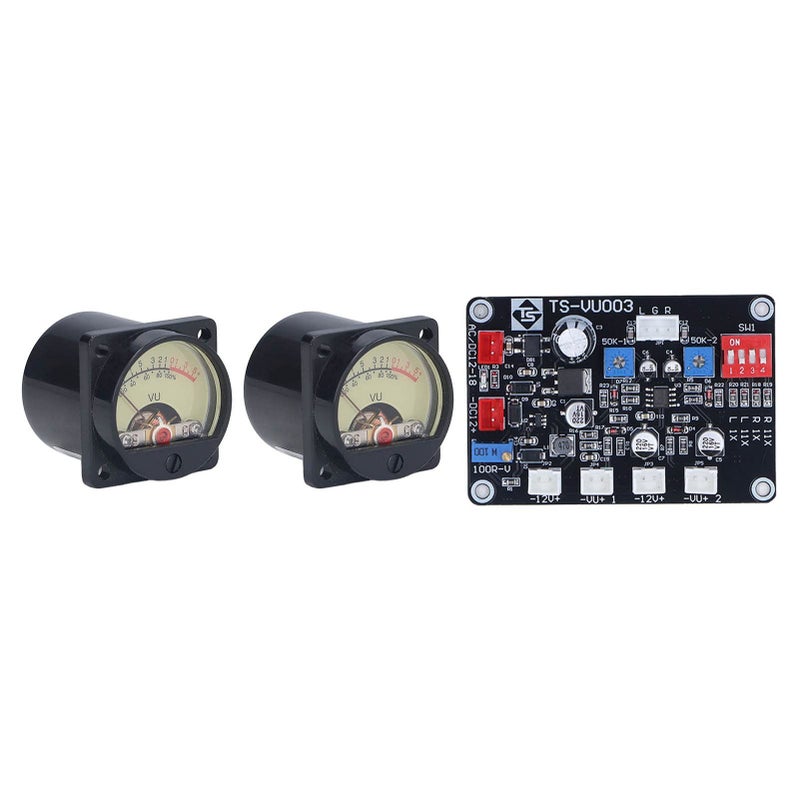 VU Meter Module with Driver Board White ABS Backlight 2 8 3 8V Clear Readings - Image 3