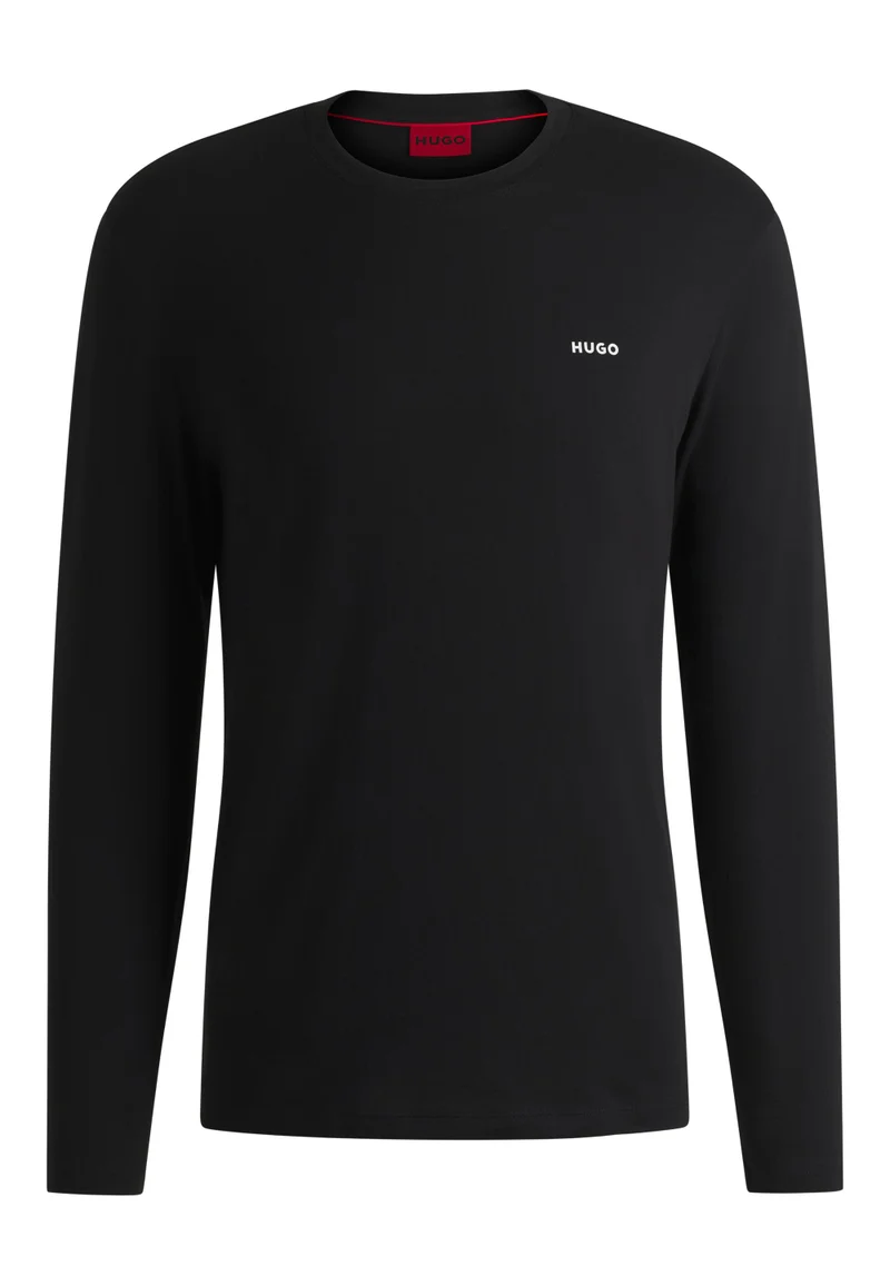 HUGO Cotton-jersey T-shirt with logo print