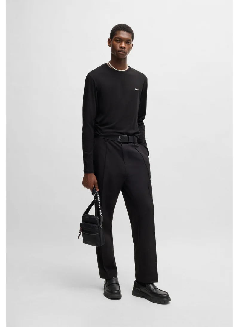 HUGO Cotton-jersey T-shirt with logo print