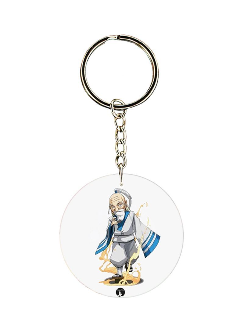 RKN Double Sided Anime Hunter X Hunter Printed Keychain White/Blue/Beige