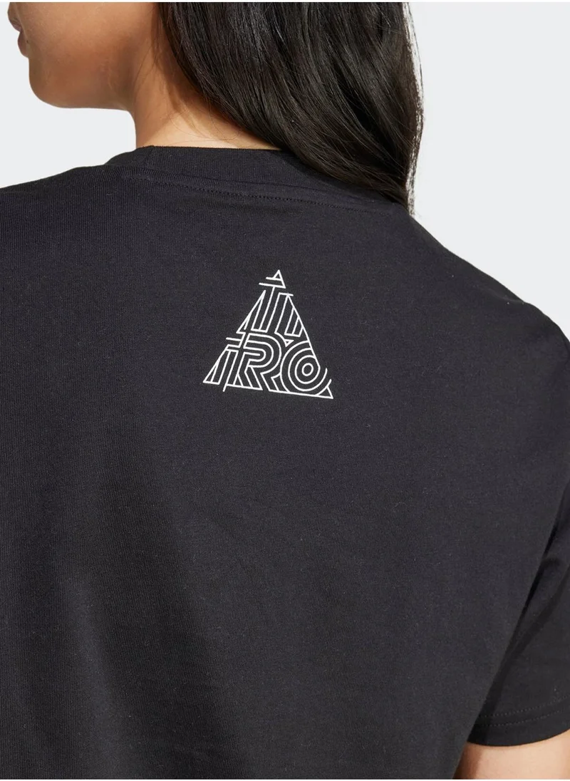 Adidas Tiro Metallic Graphic T-Shirt