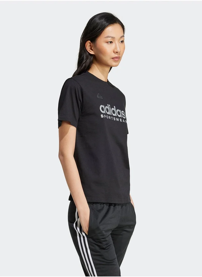 Adidas Tiro Metallic Graphic T-Shirt