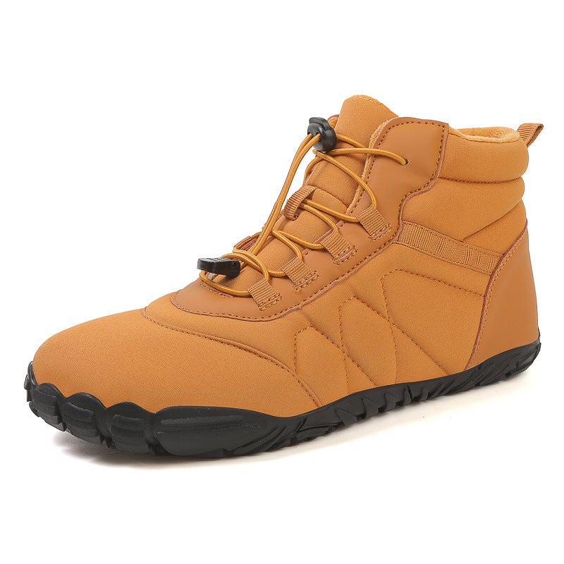 Leisure Fleece-Lined Outdoor Warm Cotton Shoes Plus Size High-Top Cold-Proof Boots Snow Cotton Boots - Image 5