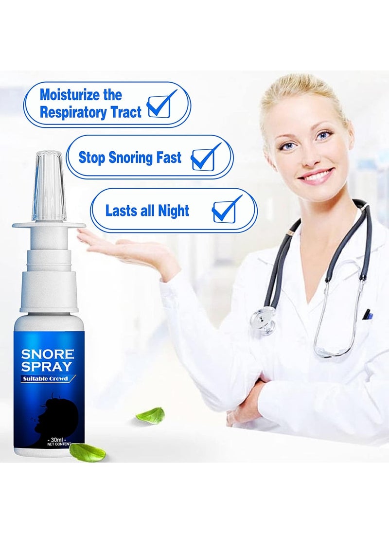 SOUTH MOON South Moon Anti Snore Spray 30ML Portable Sleep Care Relief Anti Snore Nose Health Chronic Respiratory Disorders Aid Anti Snoring Nasal Spray Stop Relief Snore Stop Snore Spray  - Image 4