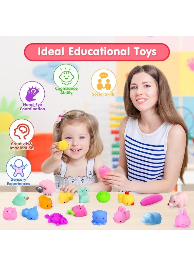 FLY2SKY - FLY2SKY 45Pcs Mochi Squishy Toys Mini Squishies Kawaii Animal Squishies Party Favors for Kids Cat Panda Unicorn Squishy Novelty Stress Relief Toys Birthday Gifts Goody Bags Class Prizes Pinata Fillers - Image 1