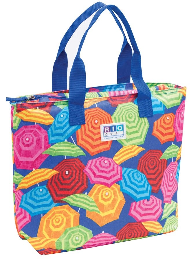 Rio Brands Rio Gear Insulated Cooler Tote Bag - Umbrella Print - Image 1