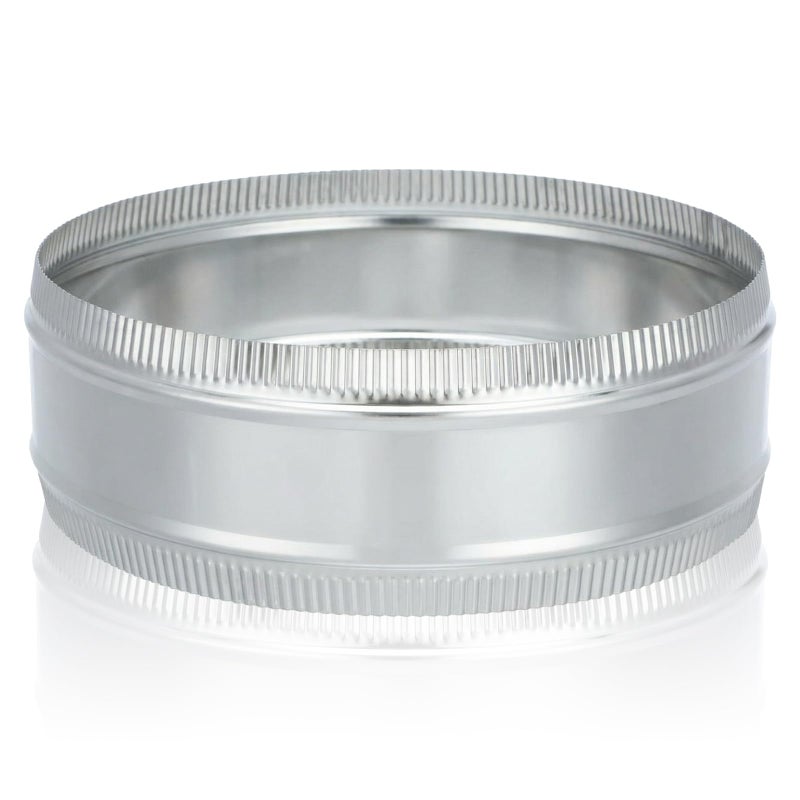 Frienda 12" Duct Coupler Duct Connector Coupling Flexible Galvanized Steel Straight Dryer Vent Coupler HVAC Connector Easy Fit for Ventilation Systems Airflow Home Grow Room Workshop Industrial Use - Image 1