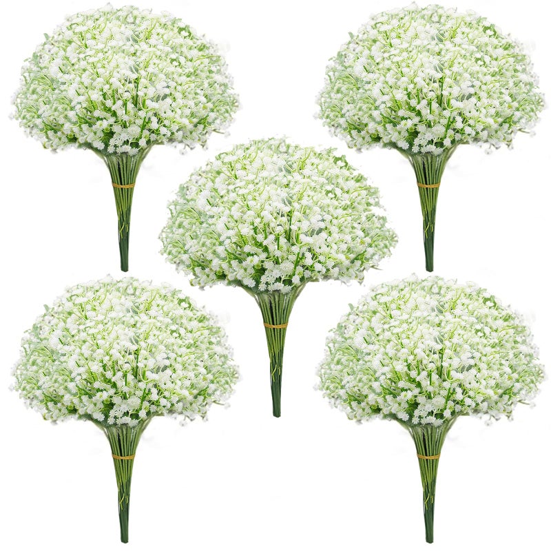 Eeaivnm 100 Pcs Artificial Babys Breath FlowersArtificial Flowers Real Touch Fake Gypsophila Bulk for Wedding Centerpieces Home Party Garden Decoration - Image 2