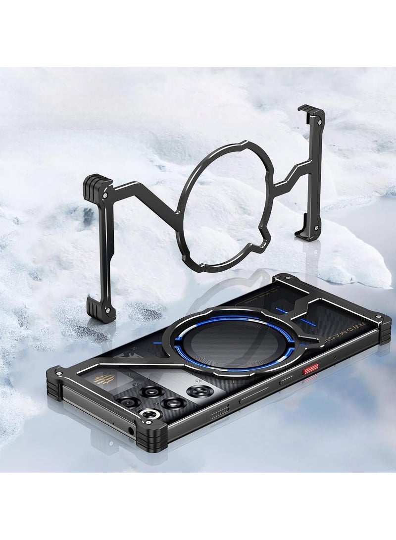 general Metal Bumper Case for Nubia Red Magic 11 Pro/11 Pro Plus Aluminum alloy frame with perforated back cover design Ultra-slim minimalist shockproof hard case - Image 1