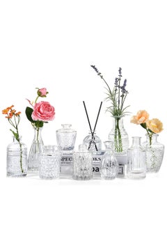 Arabest Simple Vases Set, Ornaments, Glass for Arranging Flowers in the Living Room, And Advanced Flower Sensors for Raising Flowers with Transparent Water  - Image 1