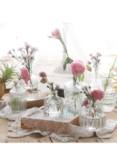 Arabest Simple Vases Set, Ornaments, Glass for Arranging Flowers in the Living Room, And Advanced Flower Sensors for Raising Flowers with Transparent Water  - Image 5