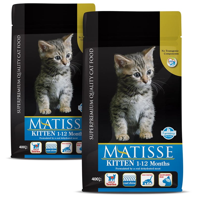 FARMINA PET FOODS Matisse Kitten Cat Dry Pet Food (Pack Of 2, Each 400Gms) - Image 1