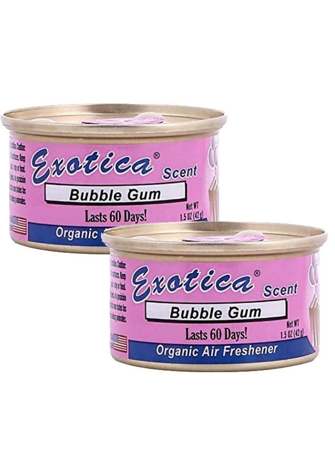 EXOTICA EXOTICA Organic Air Freshener Value Pack 2 count - Bubble Gum Scent  - Image 1