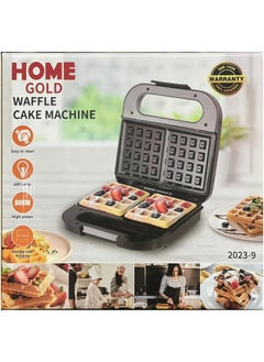 Home Gold 800 Watt Non-Stick Waffle Maker Light Indicator Non-Stick grids for easy cleaning.- Compact and easy to store.- Efficient, uniform and fast heating for delicious crispy waffles in just minutes.- Dual-sided use. Makes 2 large Belgian waffles _ 1 year warranty