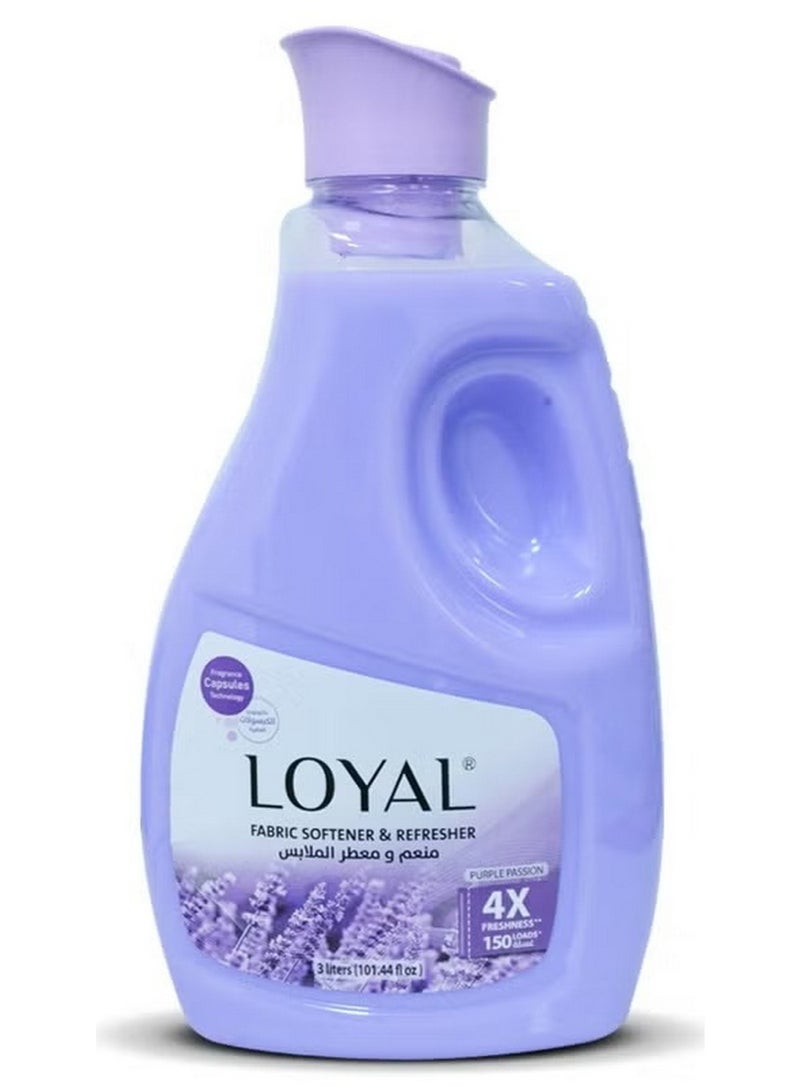 loyal Fabric Softener Freshener Purple Passion 3 L - Image 1