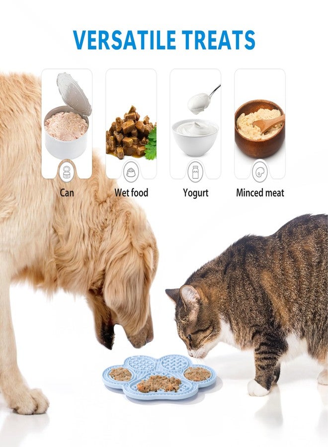 Li & Zhao Li&Zhao Lick Mat for Dogs - 2 PCS Dog Lick Mats with Suction Cups Cat Lick Mat Puppy Lick Mat for Cats Dog Slow Feeder Dog Enrichment Toys for Yogurt Peanut Butter Food Treats - Image 3