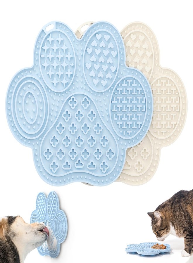 Li & Zhao Li&Zhao Lick Mat for Dogs - 2 PCS Dog Lick Mats with Suction Cups Cat Lick Mat Puppy Lick Mat for Cats Dog Slow Feeder Dog Enrichment Toys for Yogurt Peanut Butter Food Treats - Image 1